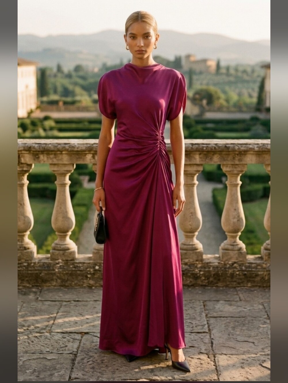 A.L.C.
Nadia Draped Satin Gown